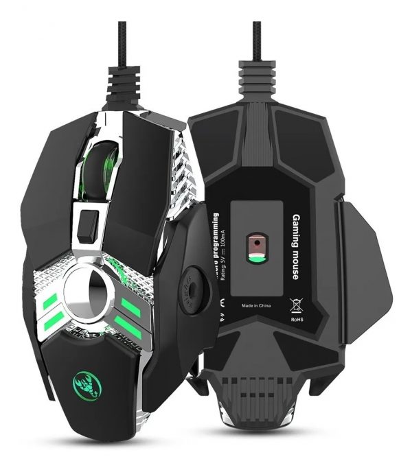 Mouse Gamer Mecanico HXSJ J200 6400 DPI 7 Botones - Imagen 3