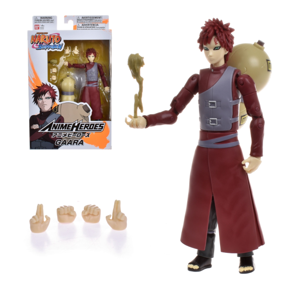 Figura Anime Heroes Articulada Gaara Naruto Shippuden Bandai