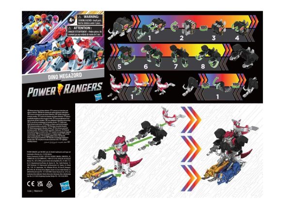 Power Rangers Mighty Morphin Megazord Megapack - 5 Dinozord Hasbro - Imagen 4