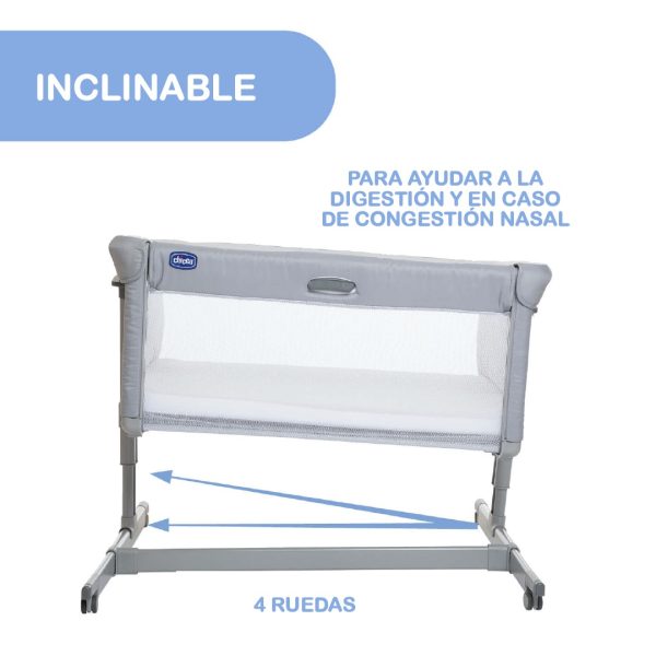 Cuna Colecho Next2me Magic Evo Dark Grey Chicco - Bebes - Imagen 4