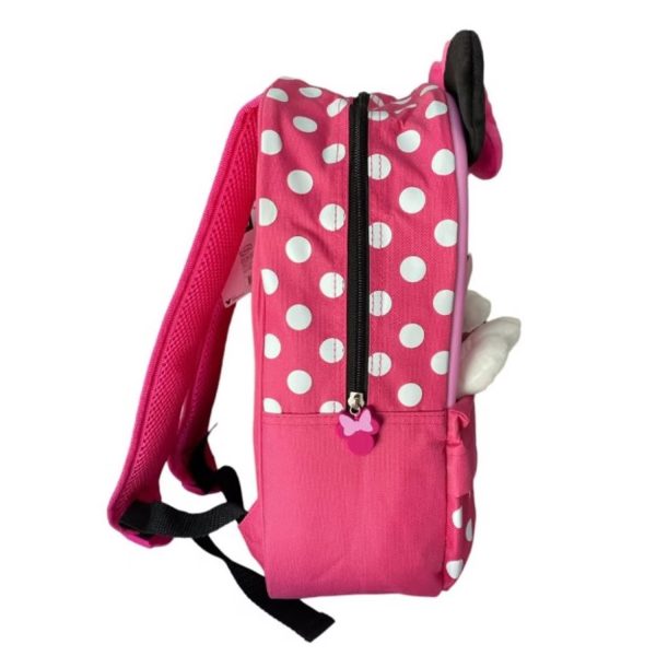Mochila Infantil Minnie Mouse Con Manitos 14L Fucsia - INTEK - Imagen 2