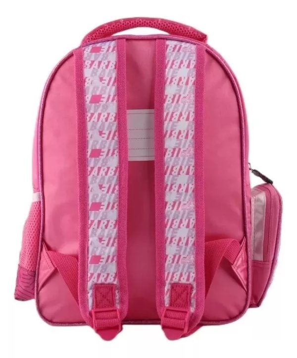 Kit Escolar Mochila Barbie Satin con Lonchera Rosado - Imagen 4