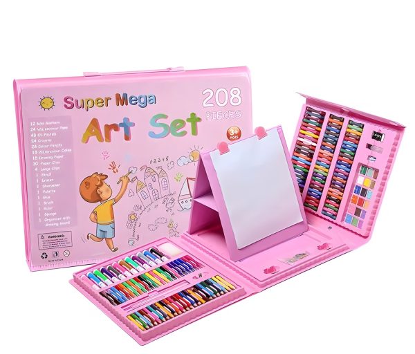 Super Mega Set de Arte 208 colores maleta de dibujos para niños - Imagen 3
