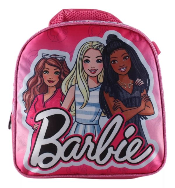 Kit Escolar Mochila Barbie Satin con Lonchera Rosado - Imagen 3