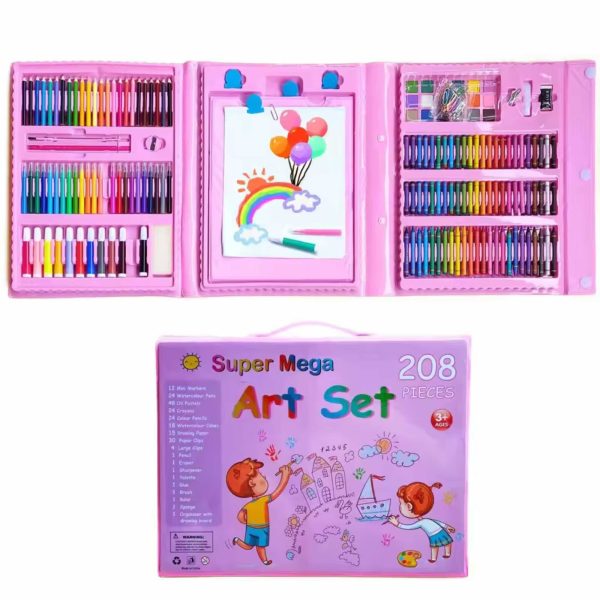 Super Mega Set de Arte 208 colores maleta de dibujos para niños - Imagen 6