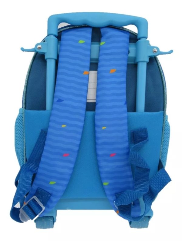 Mochila Baby Shark 2 Con Ruedas 40 Cm Intek 12L - Imagen 3